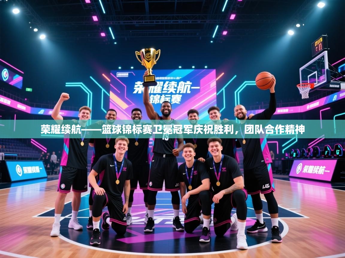 荣耀续航——篮球锦标赛卫冕冠军庆祝胜利,团队合作精神 荣耀续航——篮球锦标赛卫冕冠军庆祝胜利,团队合作精神